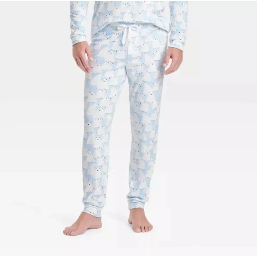 Target Wondershop Polar Bear Soft Holiday Pajama Lounge Pants Blue Size Medium